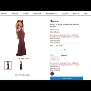 Embroidered Prom Dress